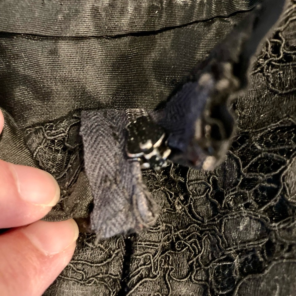 Robell Vintage Black Strapless Lace Dress - Picture 16 of 16